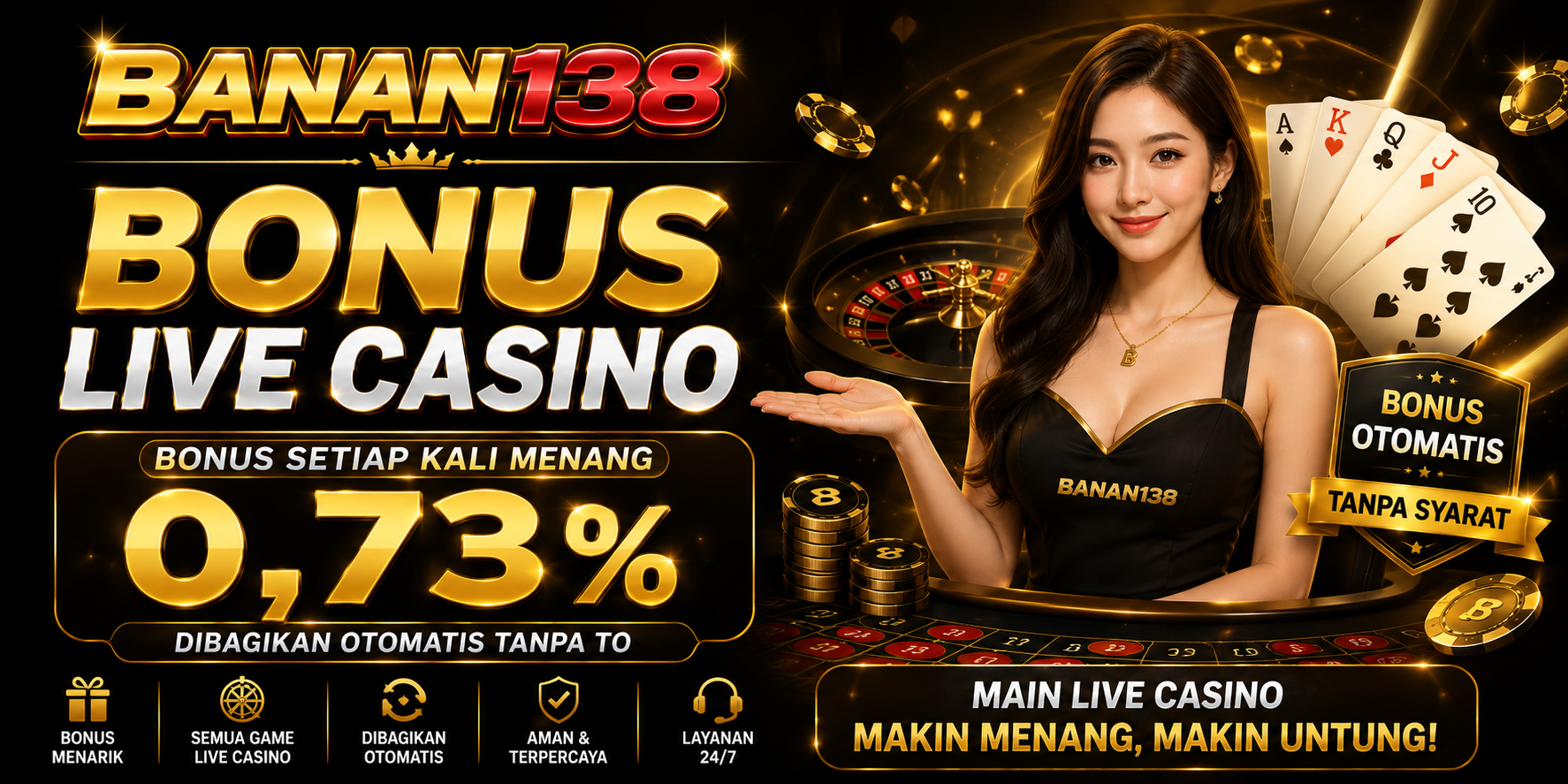 BONUS LIVE CASINO 0.7%